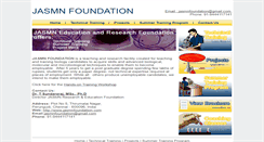 Desktop Screenshot of jasmnfoundation.com